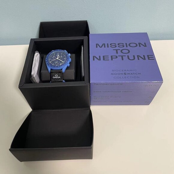 🍪 Swatch x Omega MoonSwatch Mission to Neptune | Bioceramic Blue - Picture 6 of 6